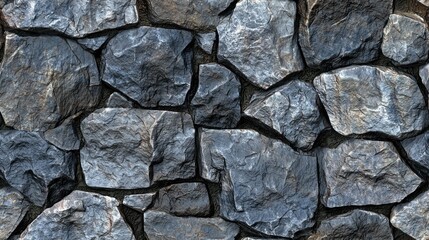 Obraz premium Detailed Close-Up of Weathered Stone Wall with Varied Textures and Colors