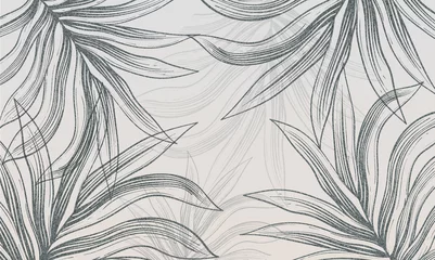 Simple abstract floral seamless pattern. Hand-drawn botanical flowers and leaves .Elegance contemporary pattern. Hand-drawn floral leaf shape textures. Repeatable vibrant boho prints. Romantic seamles