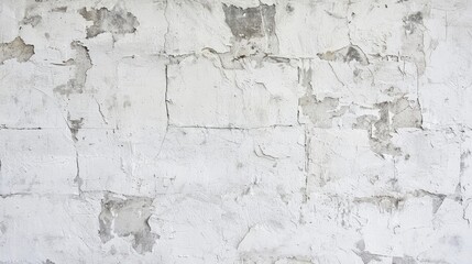 Fototapeta premium Rough concrete wall texture in grey, seamless pattern, white backdrop
