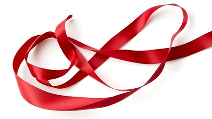 A Luxurious Silk Ribbon Rolled into an Elegant Spiral