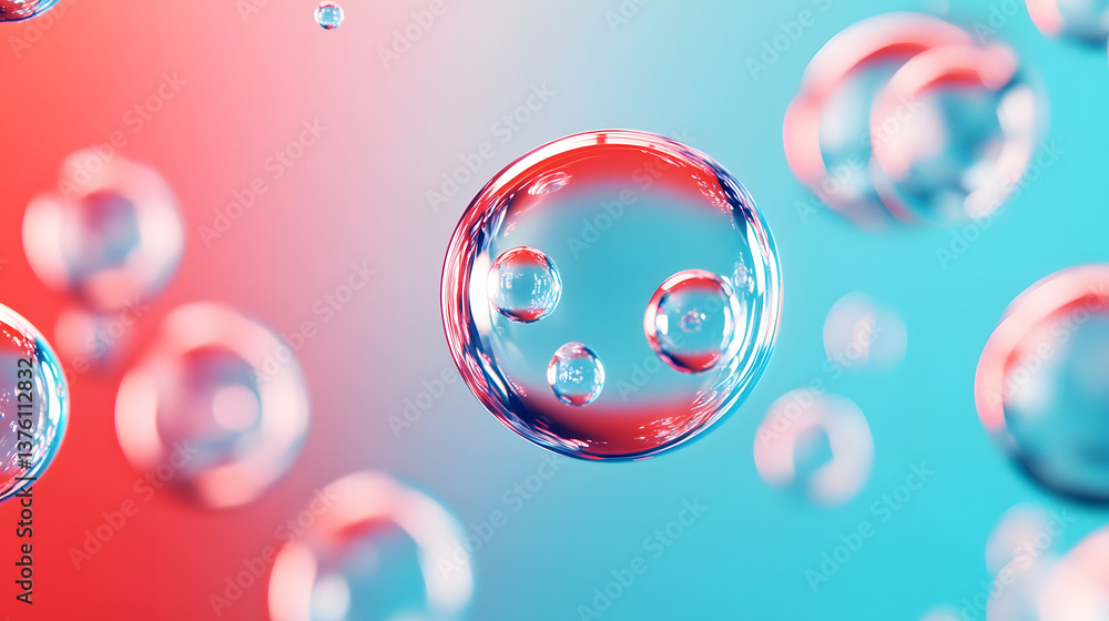 Poster dynamic fluid color gradient background, abstract kv main visual business ppt background