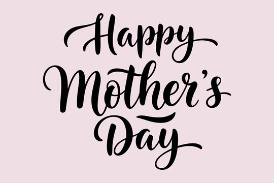 Fototapeta Vector lettering poster for Mother's Day with beautiful inscriptions.