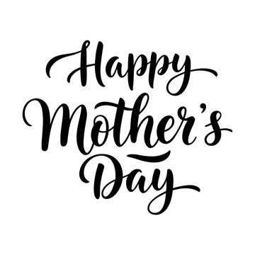 Fototapeta Vector lettering poster for Mother's Day with beautiful inscriptions.