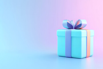 Obraz premium Holiday Celebration Event Gift box 3d rendering of Shopping festival Valentine's Day elements