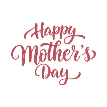 Fototapeta Vector lettering poster for Mother's Day with beautiful inscriptions.