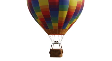 Isolated Hot Air Balloon