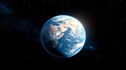 Obraz premium Earth from Space, Night Sky