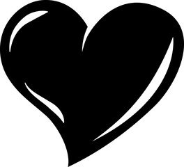 Heart hand drawing minimalist element