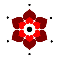 colourful floral paint splashes art illustration, mandala, sparkle, vector design