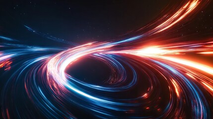 Supermassive Black Hole Warping Space-Time