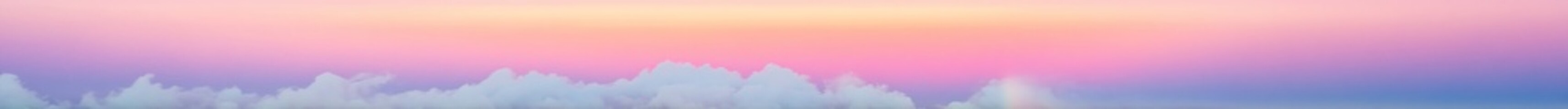 Obraz premium Dreamy pastel skies with cloud accents offering peaceful aesthetic beauty