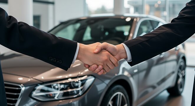 New Car Dealership Handshake Seal of Approval
