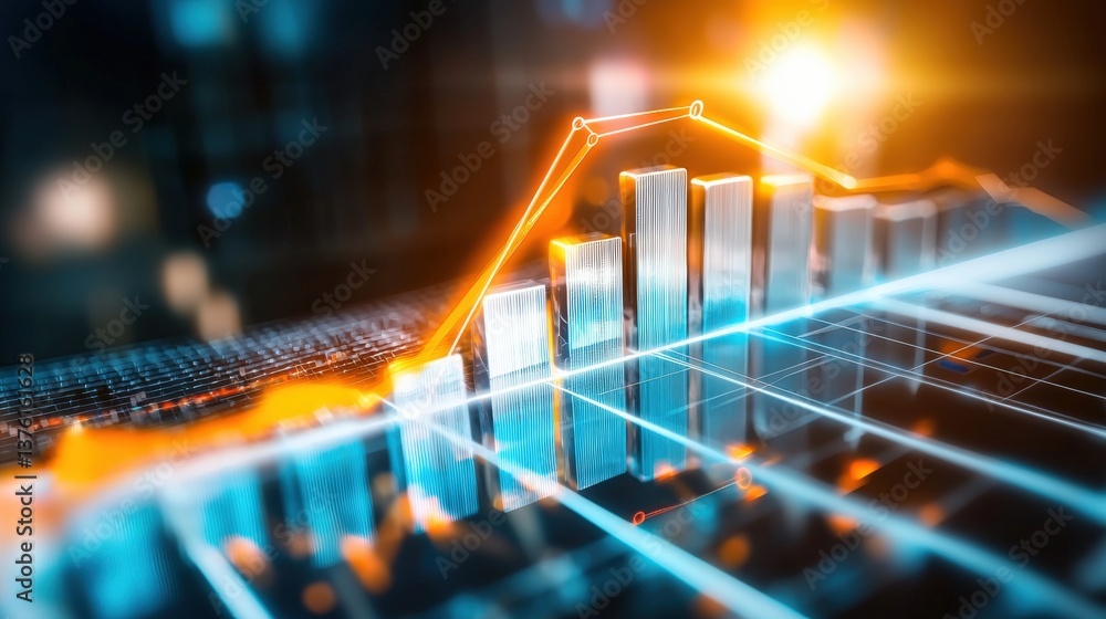 Poster market analysis and growth trends digital environment graphical content business insights dynamic vi