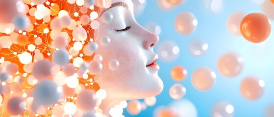 Innovative healthcare approaches in regenerative medicine digital art bright colors conceptual design