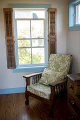 Cozy Corner with Vintage Wooden Chair