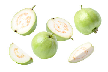 set of guava on white