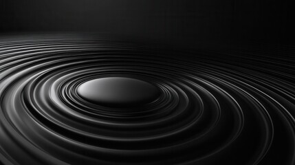 Fototapeta premium Animation of circle moving on black background. illustration