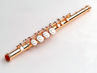 Fototapeta premium Gold Flute Studio Shot