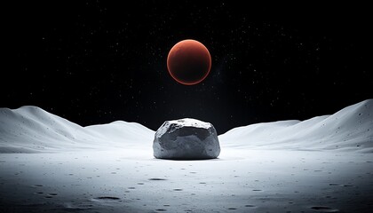 Alien Rock, Mars Landscape