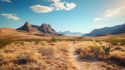Mountain desert texas background landscape. Wild west western adventure explore inspirational vibe