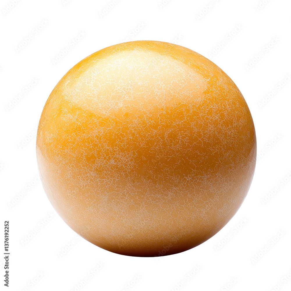 Poster a glossy orange sphere with a smooth surface and vibrant hue perfect for design projects. transparen