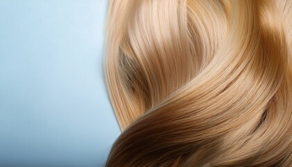 Naklejka premium Long hair of a woman close up