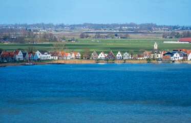Idyllic Dutch Village of Durgerdam in North Holland, Netherlands