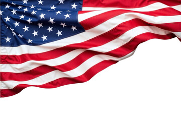 Fototapeta premium american flag on a white background