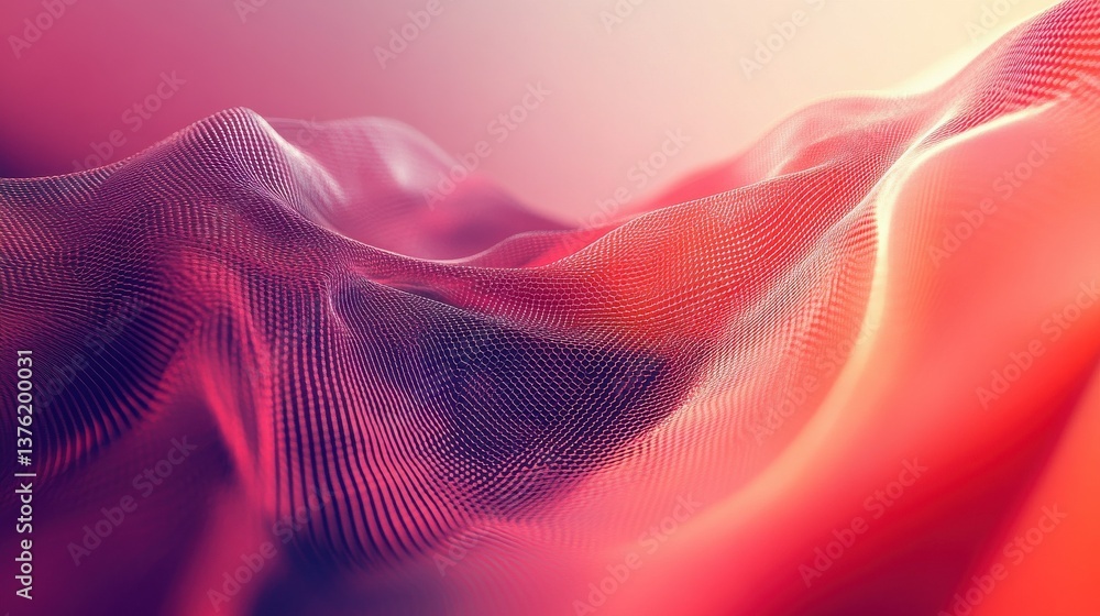 Aufkleber modern digital abstract 3d background. copy space. based on generative ai illustration