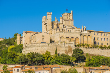 Fototapeta premium Sankt Nazaire Kathedrale, Beziers, Frankreich, Languedoc Roussil