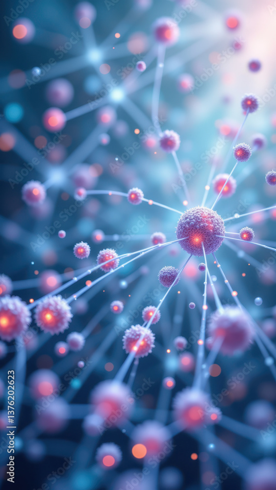 Aufkleber image shows a close-up view of cells with glp1, illustrating its role in cellular structures.