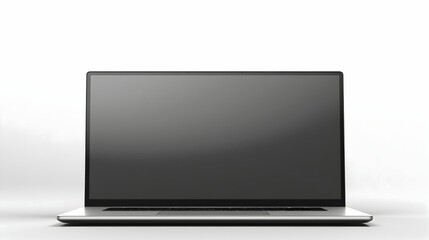 A sleek silver laptop rests on a bright white surface, ready for work or play, promising endless possibilities and seamless digital experiences against a clean, minimalist backdrop.