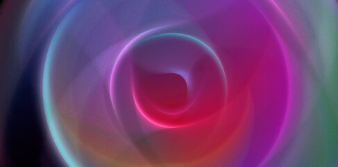 Abstrakcyjne kolorowe kształty na ciemnym tle © Blue Pixel