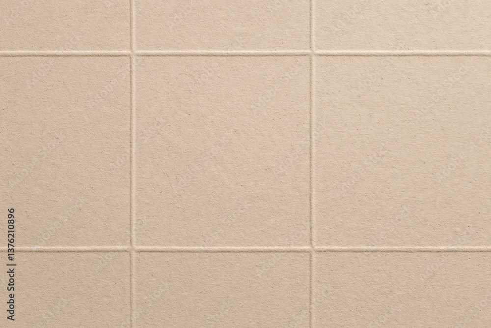 Poster beige textured background featuring a grid pattern with embossed lines, offering a visually engaging