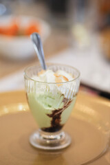 Pistachio Dessert with White Chocolate and Whipped Cream – Popular Sweet Treat