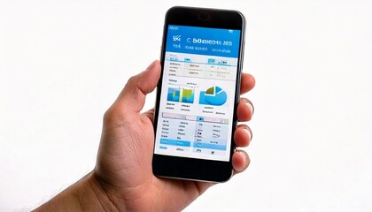 hand holding mobile phone
