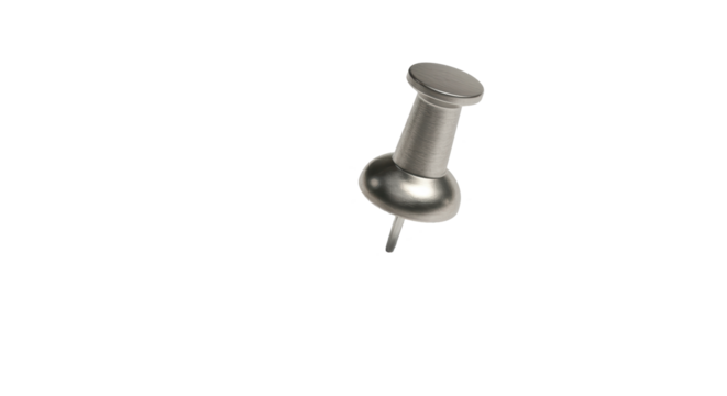 Isolated Metal Push Pin for Notice Board