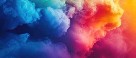 Chromatic Haze, A Visually Striking Blend of Vibrant Smoke and Color