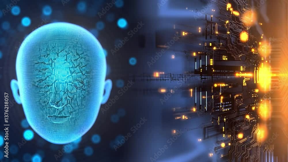 Aufkleber exploring neural networks and innovative technology in futuristic healthcare environments
