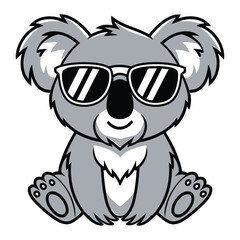 Cute Koala Wearing Sunglasses, Perfect for Kids' Products