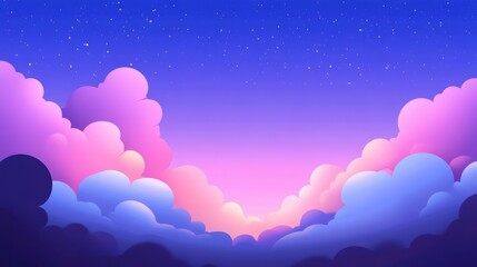 PNG Evening pastel sky clouds nature cloudscape. illustration