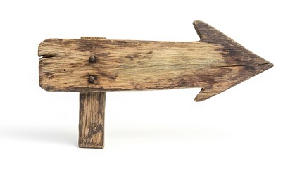 Wooden Arrow Signpost Pointing Directions, Symbolizing Choices and Pathways in Life