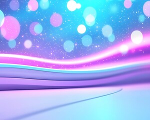 Abstract Neon Scene Design