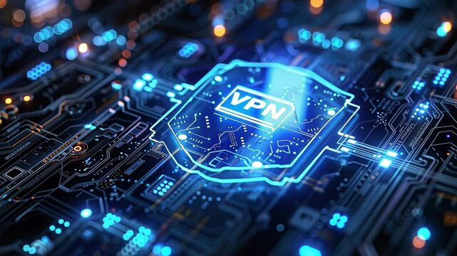 Innovative technology concepts showcasing a vpn shield symbolizing enhanced internet security and privacy solutions