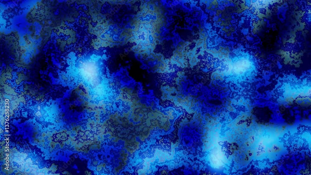 Poster Blue and black grunge looping texture abstract animated background. Loop background