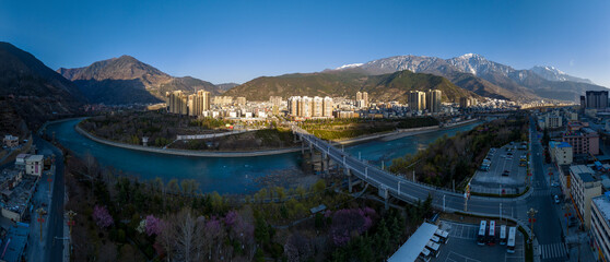 Mao County, Sichuan Province, China.