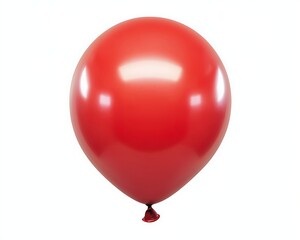 Red balloon with white background. (1)