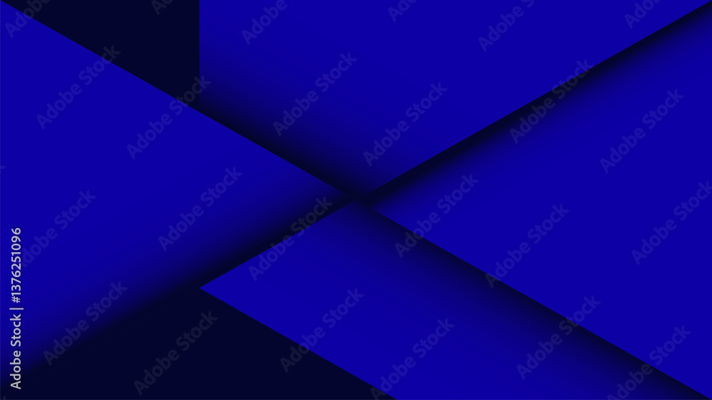 Poster a bold blue papercut background with smooth layered lines. perfect for branding, web, social media, 