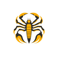 Obraz premium Scorpion logo isolated on a white transparent background