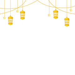 golden lantern and star decoration